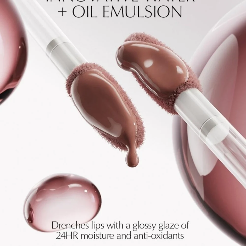 Estee Lauder Glossy Pout Lip Oil: Strawberry Milk (02), 2oz, NIB